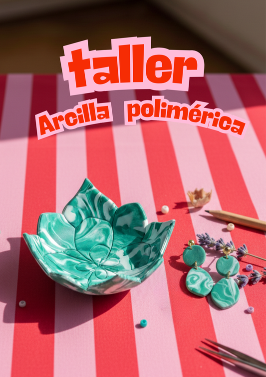 Taller Arcilla polimérica joyero + pendientes