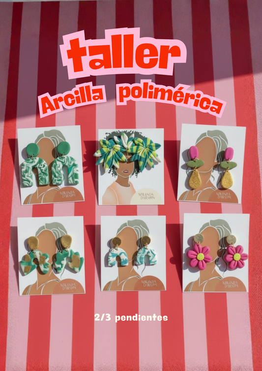 Taller pendientes de arcilla polimérica
